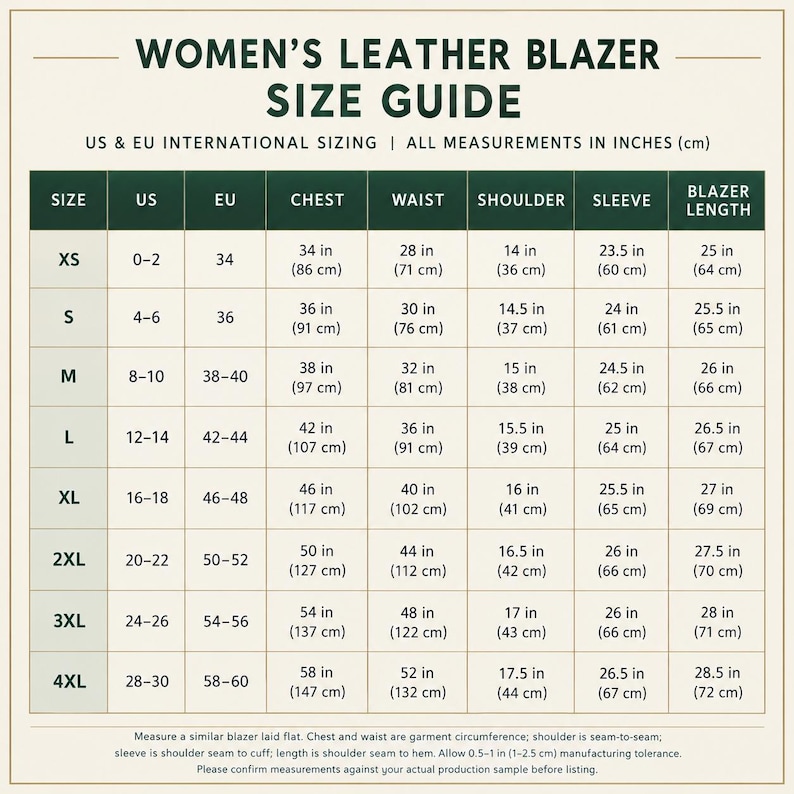 Slim Fit Olive Green Real Leather Blazer, Women 90s Style Elegant ...