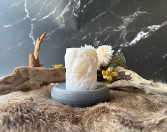 Candela a forma di leone – Scultura di candela a forma di leone, candela di design fatta a mano, candela a forma di animale, leone come animale totem, decorazione boho, idea regalo, candela artistica