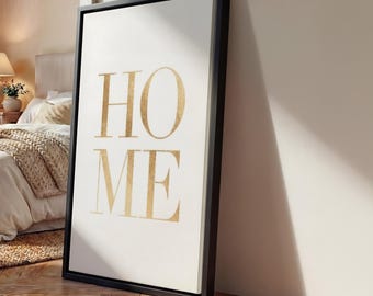 Home Sign Canvas Wall Art, regalo di inaugurazione della casa e di nozze, stampe incorniciate per la nuova casa