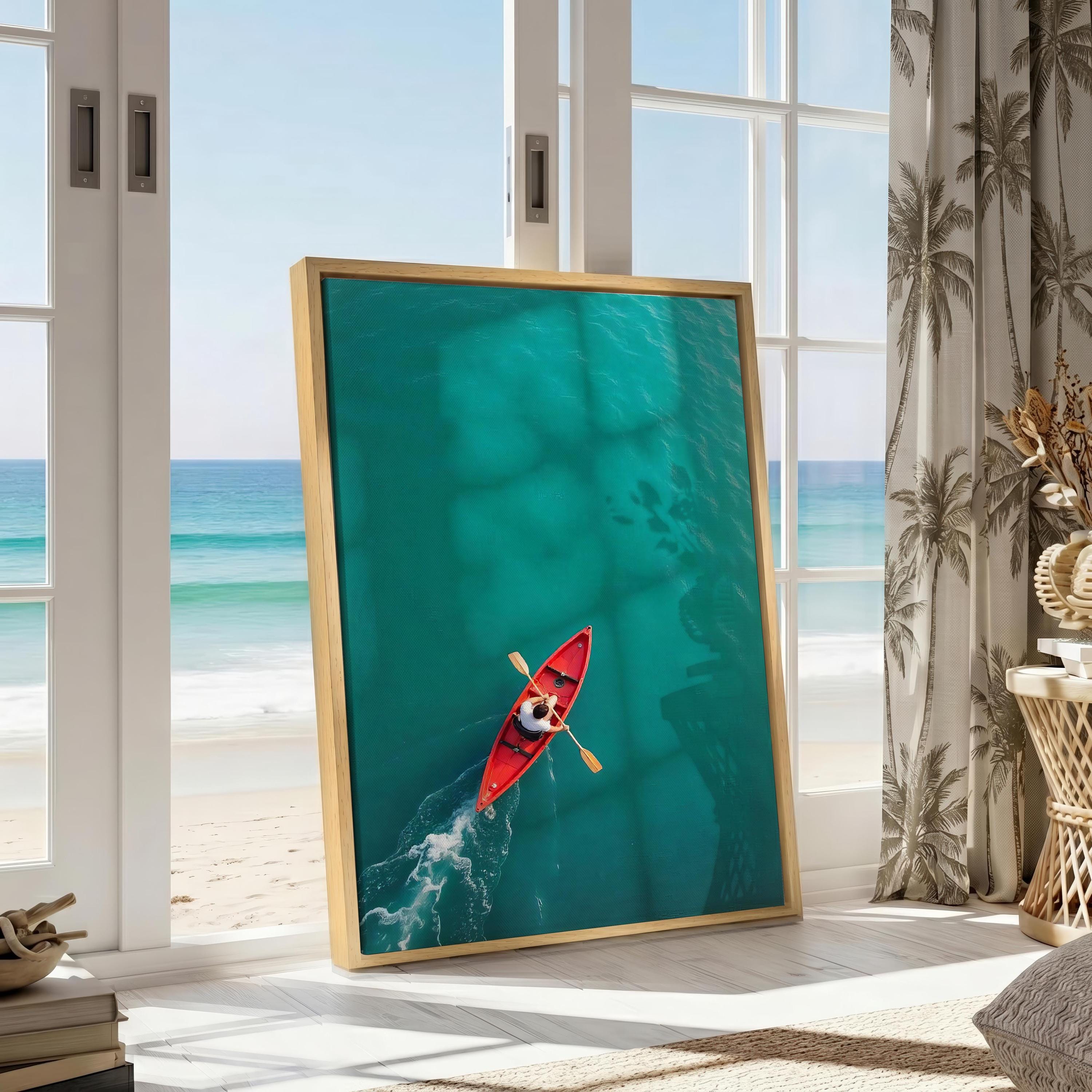 Sea Glass Art Kayak - Etsy