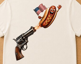 Comfort Colors Funny Patriotic Hot Dog Shirt, 4th of Juli Tshirt,  America 250 Shirt, Independence Day  Tshirt, Funny Food Patriotic Tee