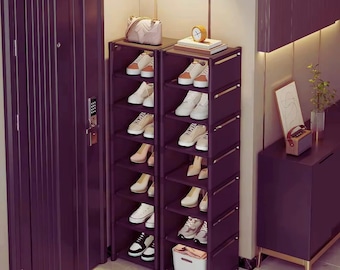 Scarpiera multistrato regolabile – 8 strati, ripiano salvaspazio per scarpe per ingresso, armadio o camera da letto