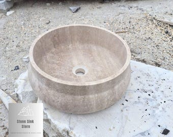 Handcrafted Travertine Sink - Node Design Basin