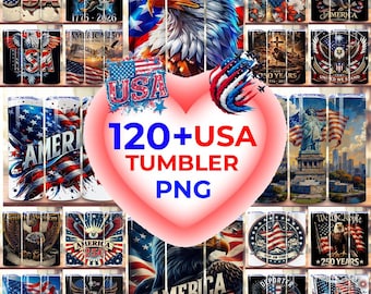 American 250th Anniversary Tumbler Wrap Patriotic PNG 20oz Skinny Straight Sublimation Design,1776 2026 4th of July Cup (Digital Download)