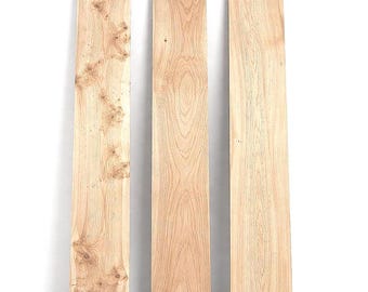 Ofengetrocknete Ulmenholz-Massivholzbretter, quadratisch zugeschnittene Bretter für Regale, Fensterbänke und Möbel, grob gesägt oder gehobelt, 2500 mm x 250 mm x 27 mm