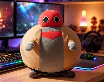 Red Hood Inspired Plush Toy – Handmade Superhero Doll, Soft Collectible Gift for Fans