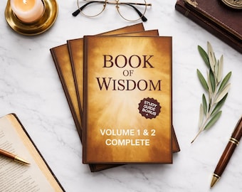 Book of Wisdom Vol 1 and  2 Complete Set  Esoteric Knowledge Guide  Spiritual Awakening & Self Mastery Book
