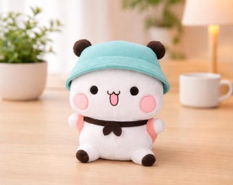 Kawaii Panda Bear Couple Plush 20cm – Cute Stuffed Toy Set, Anniversary Gift