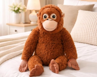 Meme Monkey Plush 66cm – Funny Orangutan Stuffed Toy Cute Gift for All