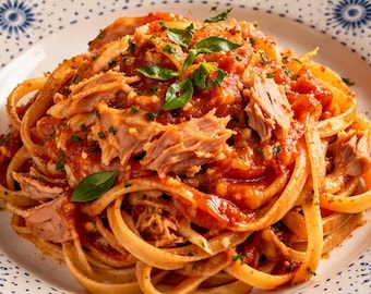 Ricetta della pasta al tonno in formato PDF / Cena facile ed economica, pasto italiano veloce (download digitale)