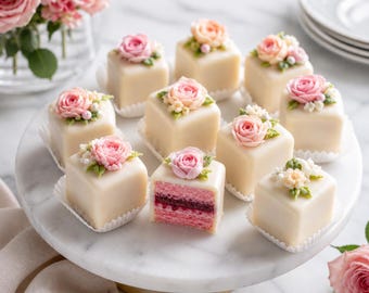 PDF recept voor elegante petit fours | French Bakery-minicakes (directe download)