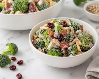 Broccoli Salad Recipe PDF, Easy Creamy Crunchy Side Dish (Digital Download)