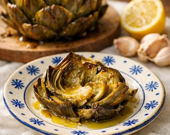 PDF recept geroosterde artisjok | Knoflookcitroen mediterraan bijgerecht (digitale download)