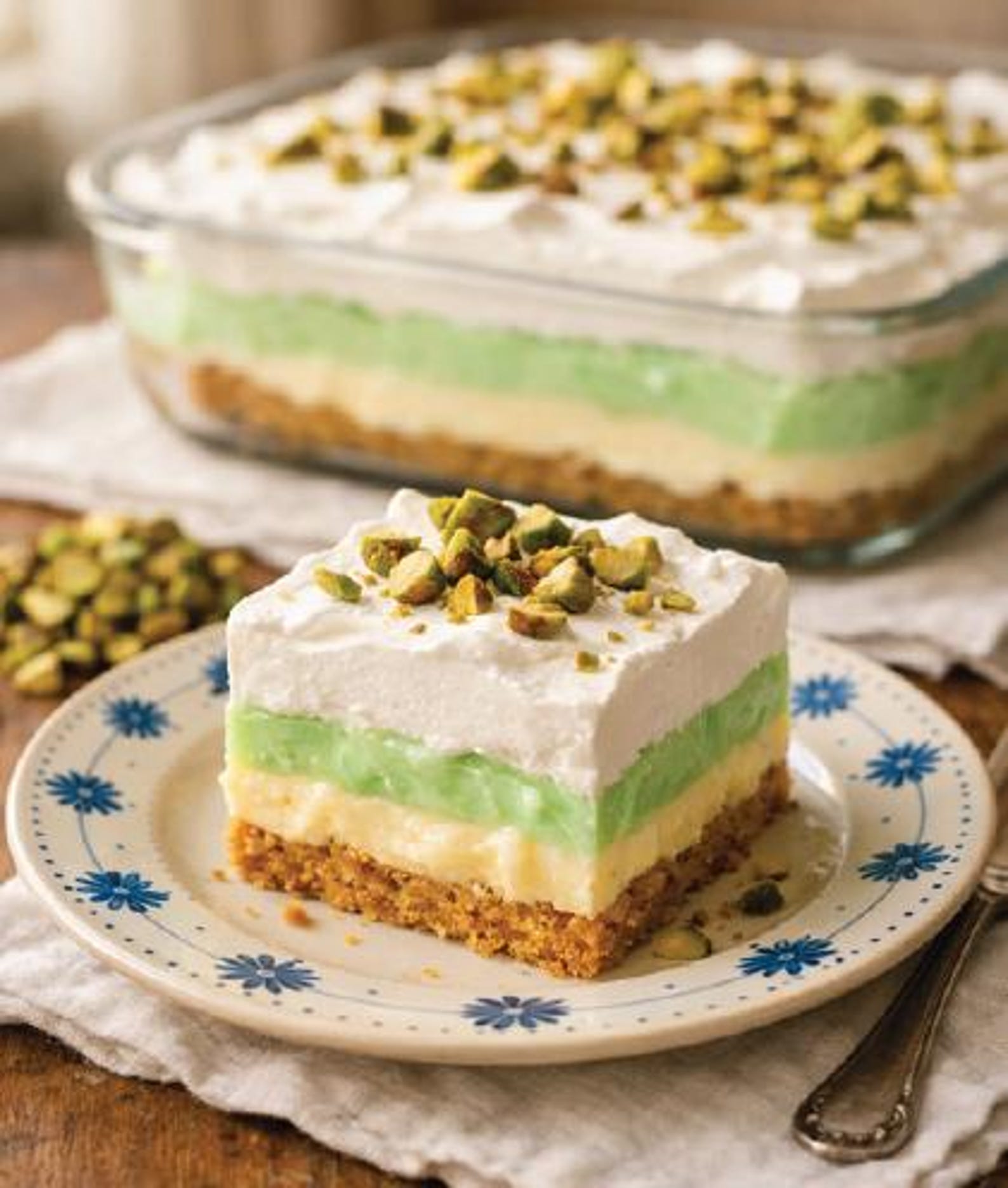 Layered Pistachio Pudding Dessert Recipe | Easy Graham Cracker Bars ...