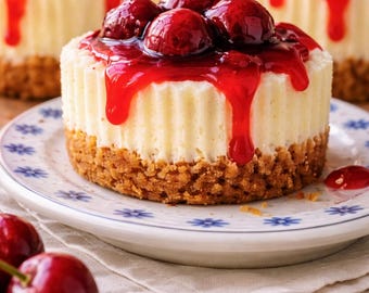 Recept voor mini-cheesecakehapjes | Romig kersendessert (pdf-download)