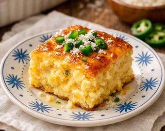 Recept maïsbroodpudding | Romige Zuidelijke Maïs Ovenschotel (pdf-download)