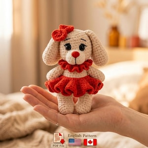 Duchshund Crochet Pattern: Amigurumi Dog Toy (PDF Pattern in English), lily puppy, cute puppy, dog crochet pattern, amigurumi puppy