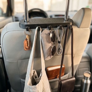 VW T5 Organizer für Kopfstütze – mehr Stauraum im Camper / Vanlife Zubehör / Camper Storage Lösung / Auto Hakenleiste / 3D gedruckt