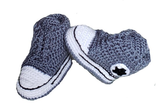 crochet baby converse sneakers