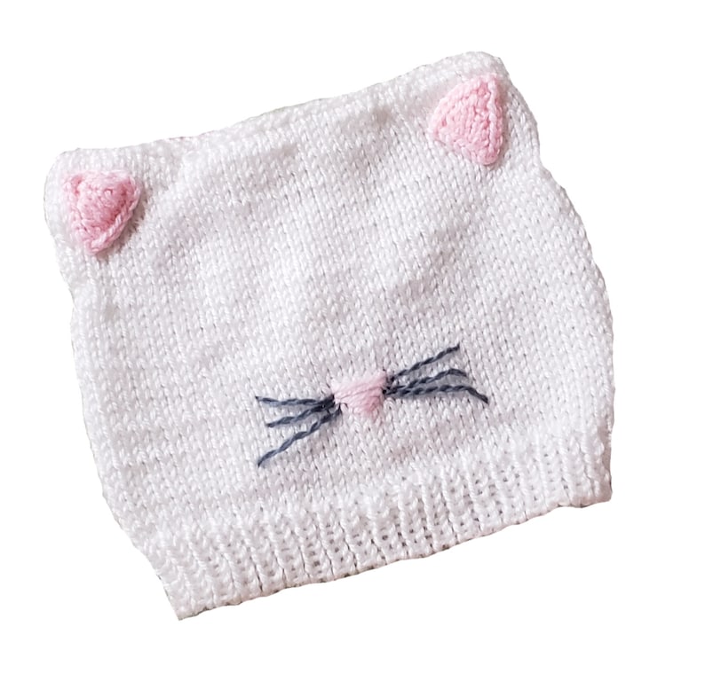 Black Cat Baby Hat Beanie Kitten Baby Hat Black Cat Etsy