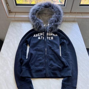 Abercrombie Fitch Fur Hoodie - Etsy Denmark