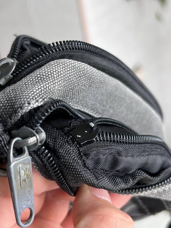 Diesel Vintage Y2K Denim Messenger Crossbody Bag Carabiner