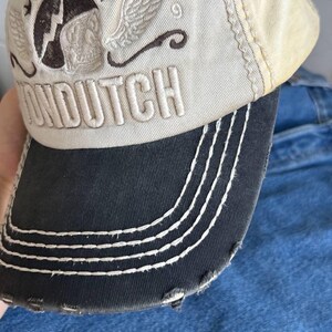 Vintage Von Dutch Skull Lightning pet/snapback in Y2K True Religion stijl uit de jaren 2000, zeldzaam. afbeelding 6