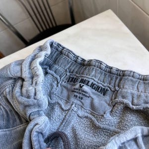 True Religion Joggers Women’s XS Size Gray Horseshoe Logo Sweatpants Y2K Rare image 5
