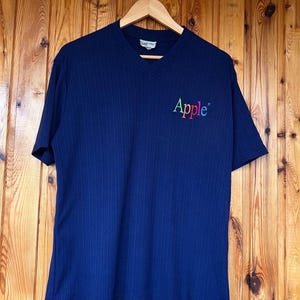 Apple Rainbow Logo T Shirt - Etsy