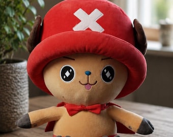 Handgefertigte 35 cm One Piece Tony Tony Chopper Plüsch-Puppe - 4 Anime Styles Stofftierspielzeug