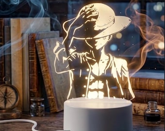 3D Anime LED Nachtlicht - Handgefertigte Manga Dekor Lampe