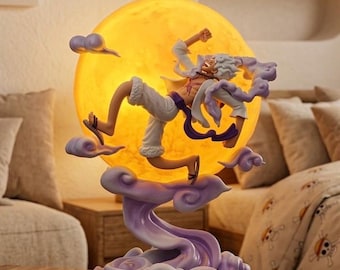 Sonnengott Nika Statue - Joy Boy Gear 5 Actionfigur mit LED Mond Base