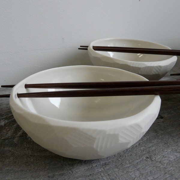 Porcelain Chopstick Rice Bowl, Chopsticks Included, Size Small Rice Bowl