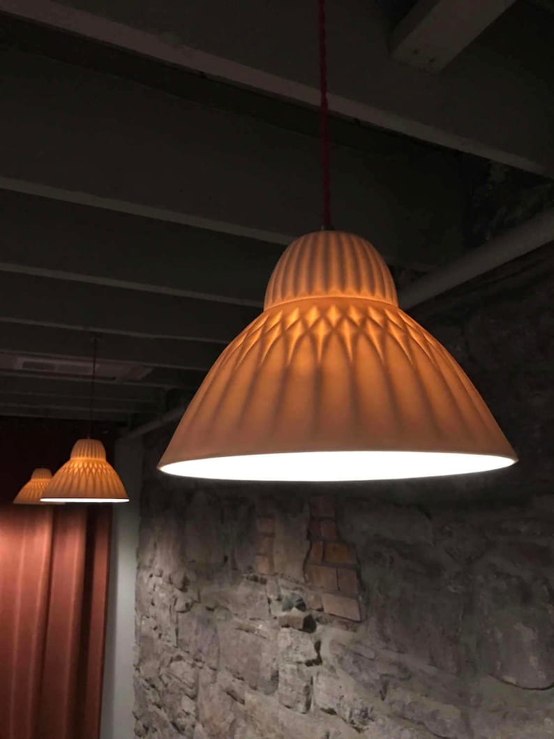 Sofia Porcelain Pendant Light Modern Ceramic Lighting Etsy