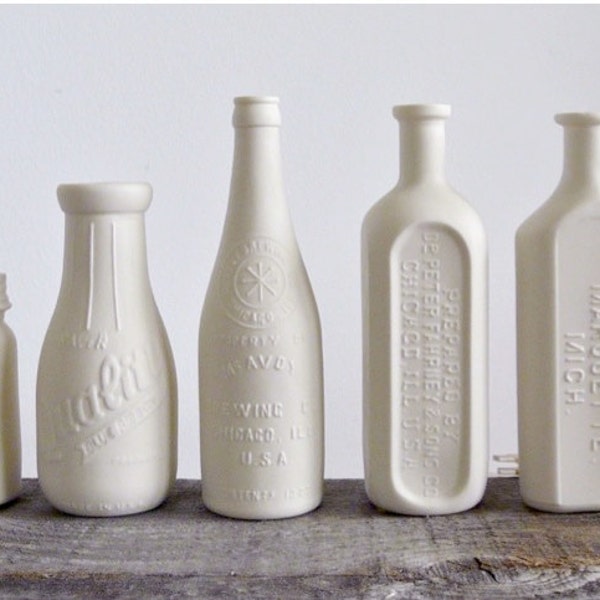 On Sale, Antique Porcelain Bottles, Handmade Ceramic Replicas, Choose from 7 different designs