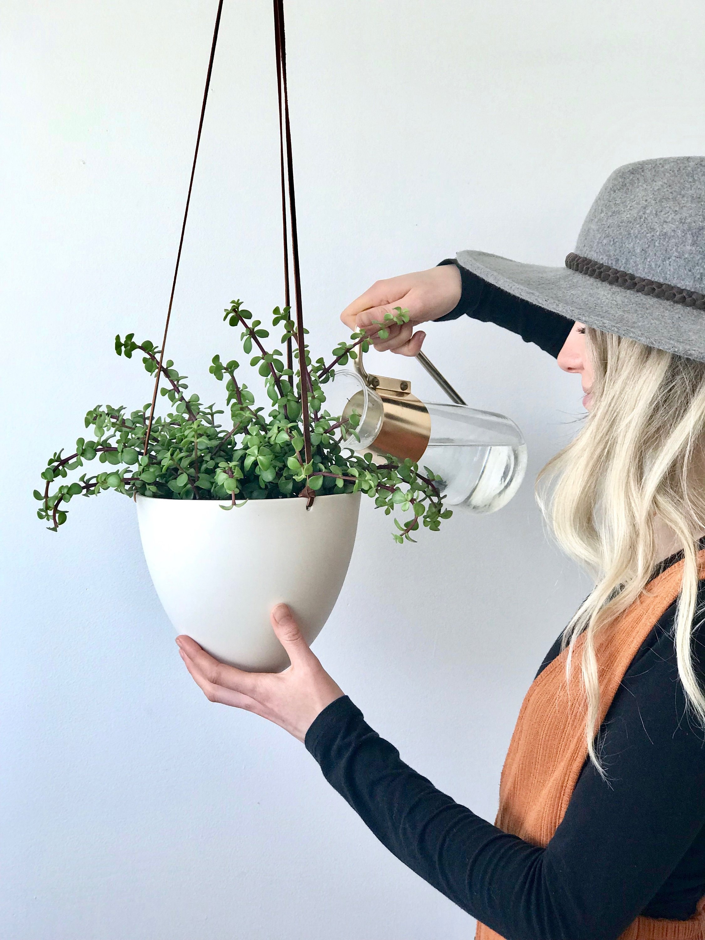 White Hanging Planter - Etsy
