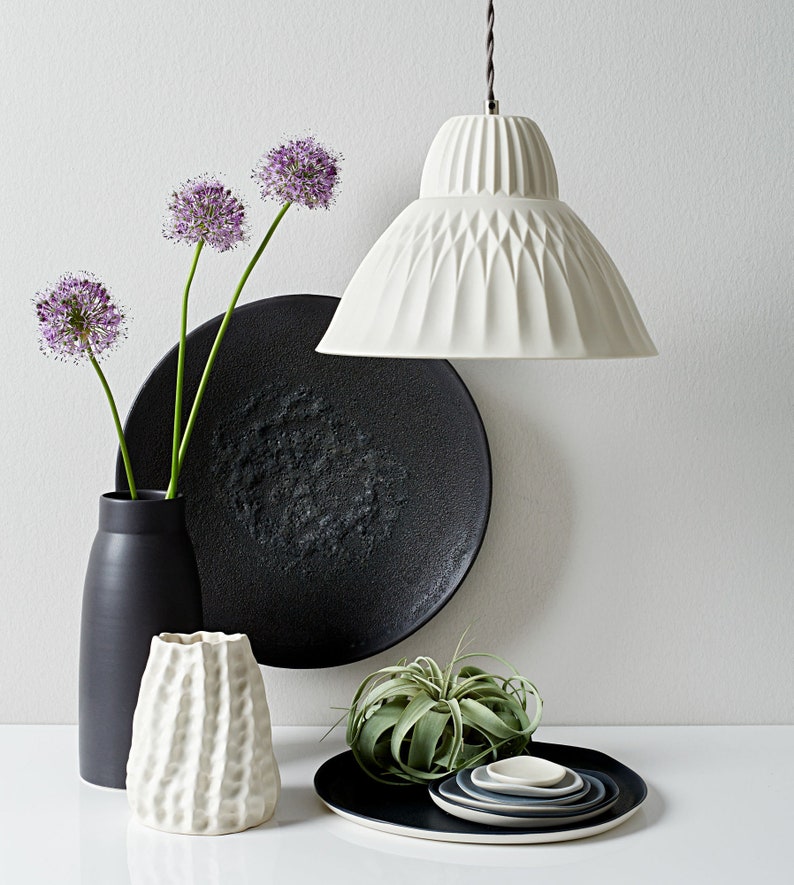 Sofia Porcelain Pendant Light Modern Ceramic Lighting Etsy