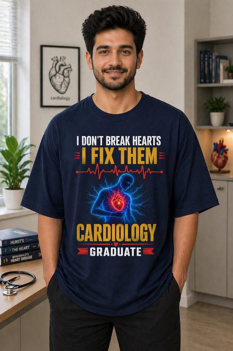Cardiology Graduate Shirt, Heart Doctor Gift Tee, Future Cardiologist ...