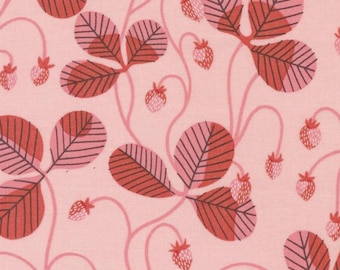 Moda LOVE LETTER by Lizzy House Strawberry Vines Virginia Light Pink