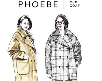 CLOSET CORE PATTERNS Phoebe Coat Pattern (Paper)