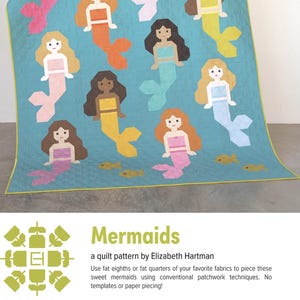 MERMAIDS Quilt Pattern by Elizabeth Hartman