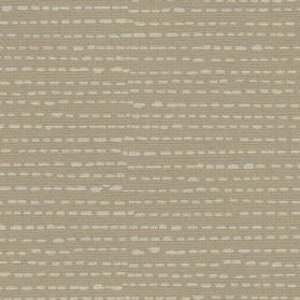 May include: A close-up of a beige fabric with a subtle white striped pattern. The fabric has a textured, woven appearance.