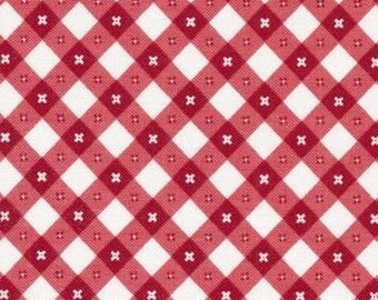 Poppie Cotton COUNTRY CONFETTI Gingham Picnic Napkin Red