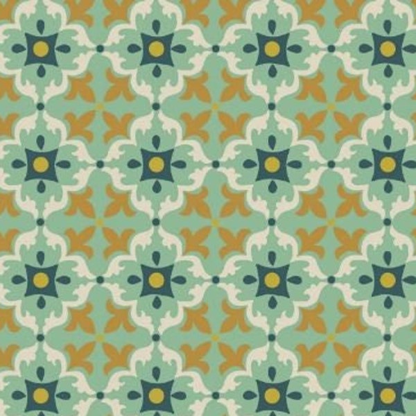 Lewis & Irene MAJOLICA Multi Tile Minty Green