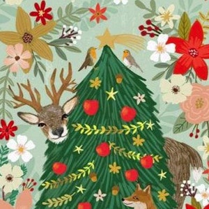 Free Spirit CHRISTMAS SPIRIT by Mia Charro Christmas Pine Multi - PANEL