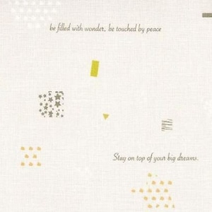 Big Dreams Cotton Fabric: Riley Blake Hush Hush 3, Beige Taupe