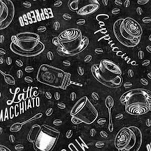 Northcott CAFE CULTURE Chalkboard Black