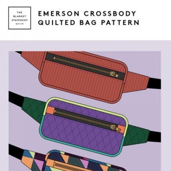 The Blanket Statement - Emerson Crossbody Quilted Bag Pattern (PAPER)