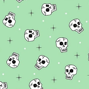 Andover CREATURE FEATURE Skulls Green