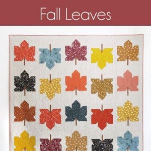 FALL LEAVES by Cluck Cluck Sew Quilt Pattern (PAPER)